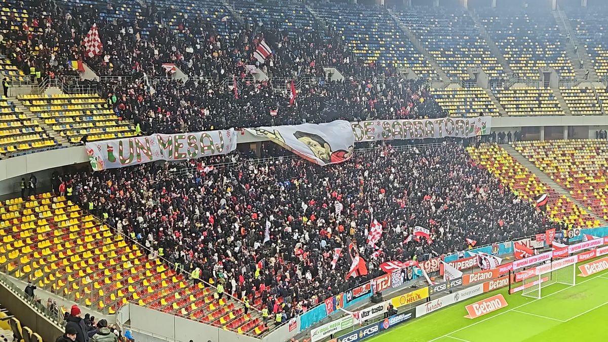 Scenografii în derby-ul FCSB - Dinamo (6 decembrie)