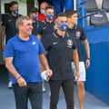 De la stânga la dreapta, în primul rând: Gică Hagi, Ruben de la Barrera, Gică Popescu
