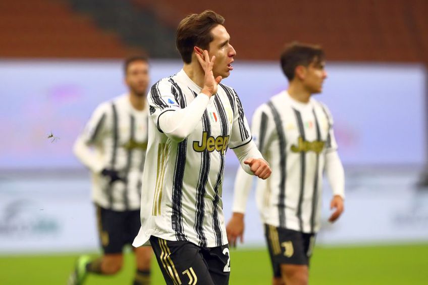 Federico Chiesa a marcat o „dublă” în AC milan - Juventus // foto: Guliver/gettyimages