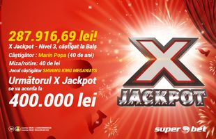 Marin Popa din Balș ne spune cum a câștigat 50.000 de euro la X Jackpot: “Am jucat la același aparat câteva zile, iar Shining King a fost cu noroc”