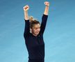 Simona Halep, la finalul meciului contra Viktorijei Golubic // foto: Guliver/gettyimages