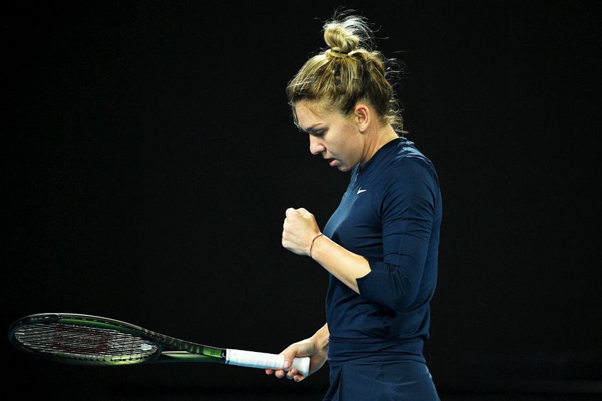 Simona Halep, în meciul contra Viktorijei Golubic // foto: Imago Images