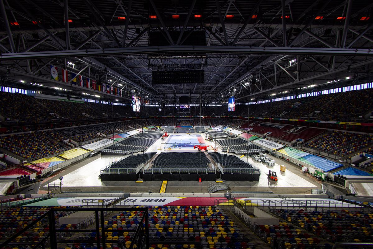 Merkur Spiel-Arena din Düsseldorf, stadionul de fotbal care va găzdui meciuri la Campionatul European de handbal masculin