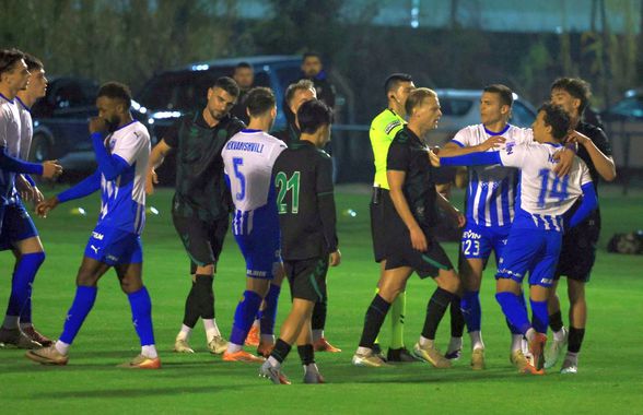 Universitatea Craiova - Konyaspor s-a încheiat cu mare scandal! Arbitrul a fluierat finalul în minutul 88 din cauza incidentelor