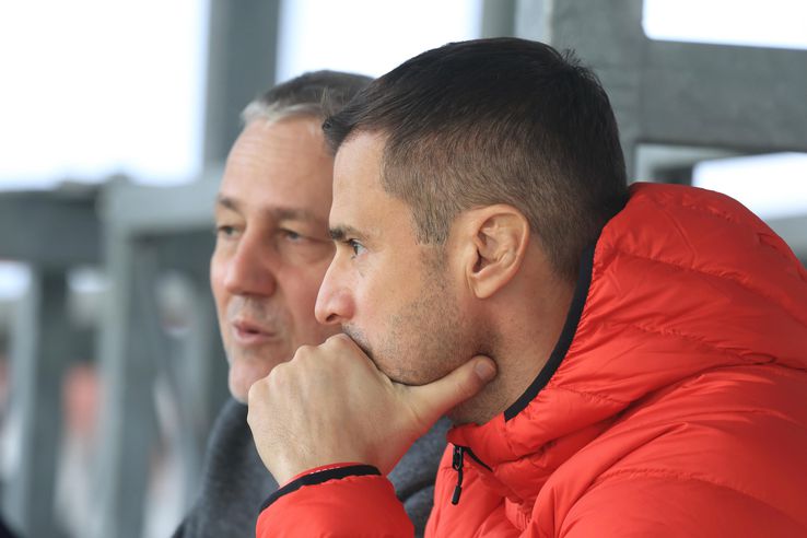 Mihai Rotaru (Universitatea Craiova) și Andrei Nicolescu (Dinamo), în cantonamentul din Turcia. Foto: Ionuț Iordache (GSP.RO)