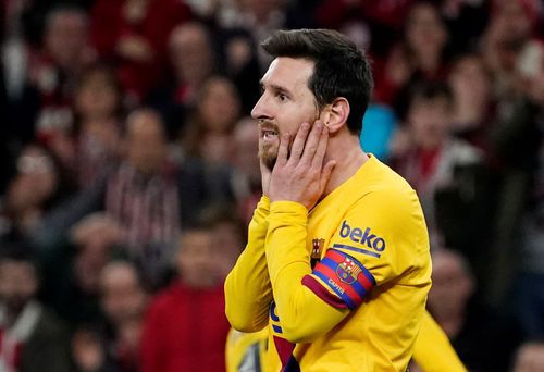 Messi a egalat recordul de meciuri în Cupă al lui Samitier (75), dar n-a făcut diferenţa la Bilbao Foto: Reuters