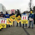 Suporterii s-au strâns pentru a protesta în fața stadionului „Arcul de Triumf” / Sursă foto: GSP.ro