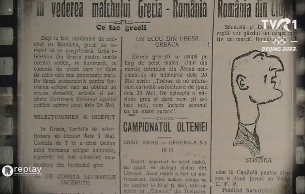 Episod special Replay, pe TVR » Prima Cupă Mondială a naționalei României, reflectată în Gazeta Sporturilor interbelică