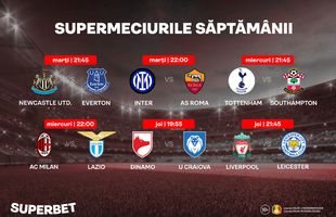 SuperMeciurile săptămânii: Sferturile Cupei Italiei, etapă intermediară în Premier League şi derby în România