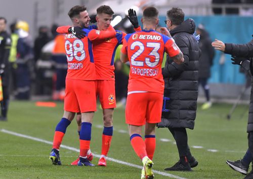 Octavian Popescu, bucurându-se după golul marcat cu CFR Cluj
Foto: Imago