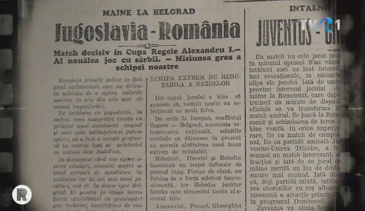 Episod special Replay, pe TVR » Prima Cupă Mondială a naționalei României, reflectată în Gazeta Sporturilor interbelică