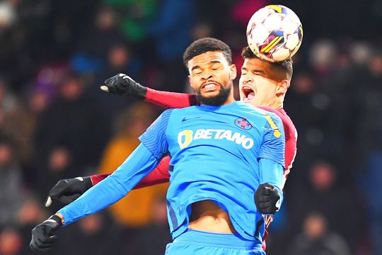 Edjouma în derby-ul cu CFR Cluj, foto: Raed Krishan / GSP