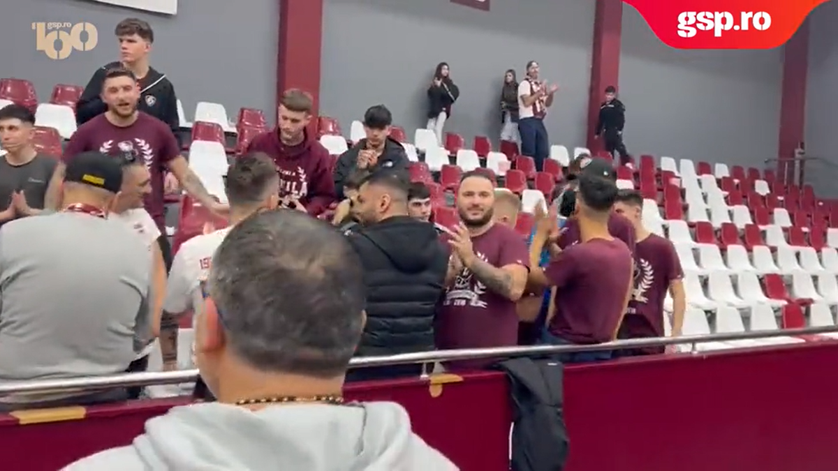 Marea împăcare: Cristina Neagu, în mijlocul galeriei Rapidului » Reporterii GSP au surprins imaginile care nu s-au văzut la TV