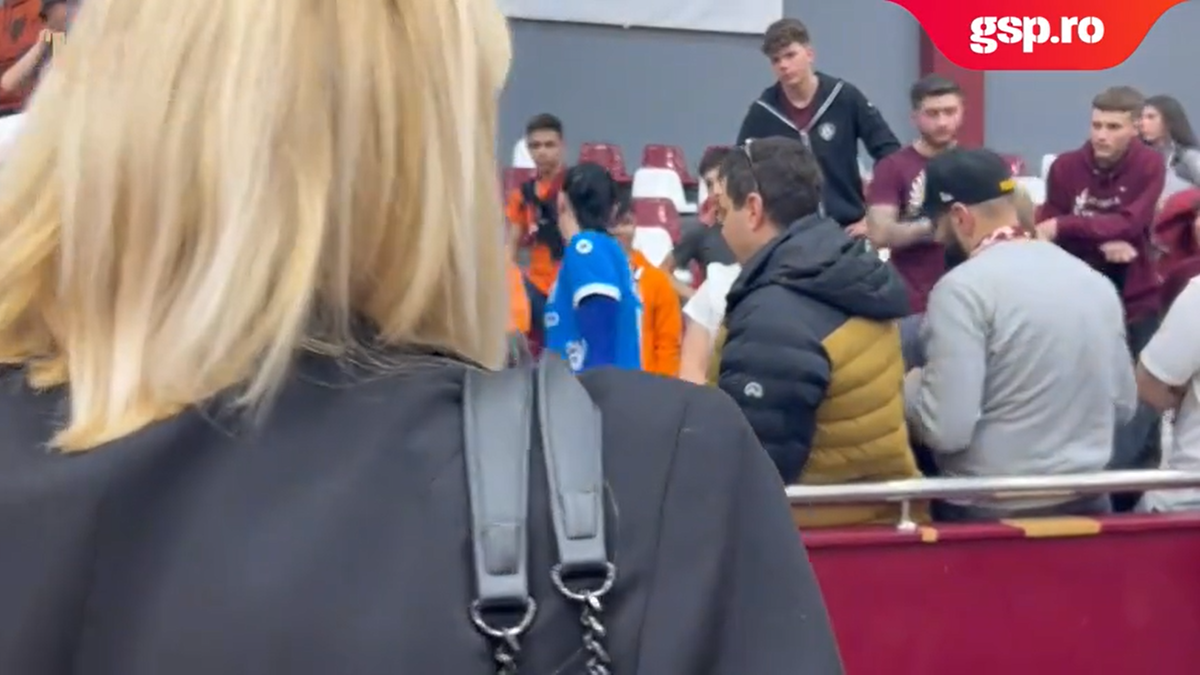 Marea împăcare: Cristina Neagu, în mijlocul galeriei Rapidului » Reporterii GSP au surprins imaginile care nu s-au văzut la TV