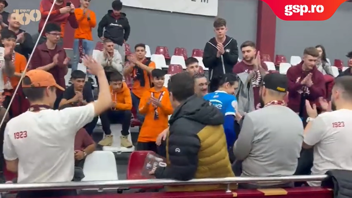 Marea împăcare: Cristina Neagu, în mijlocul galeriei Rapidului » Reporterii GSP au surprins imaginile care nu s-au văzut la TV