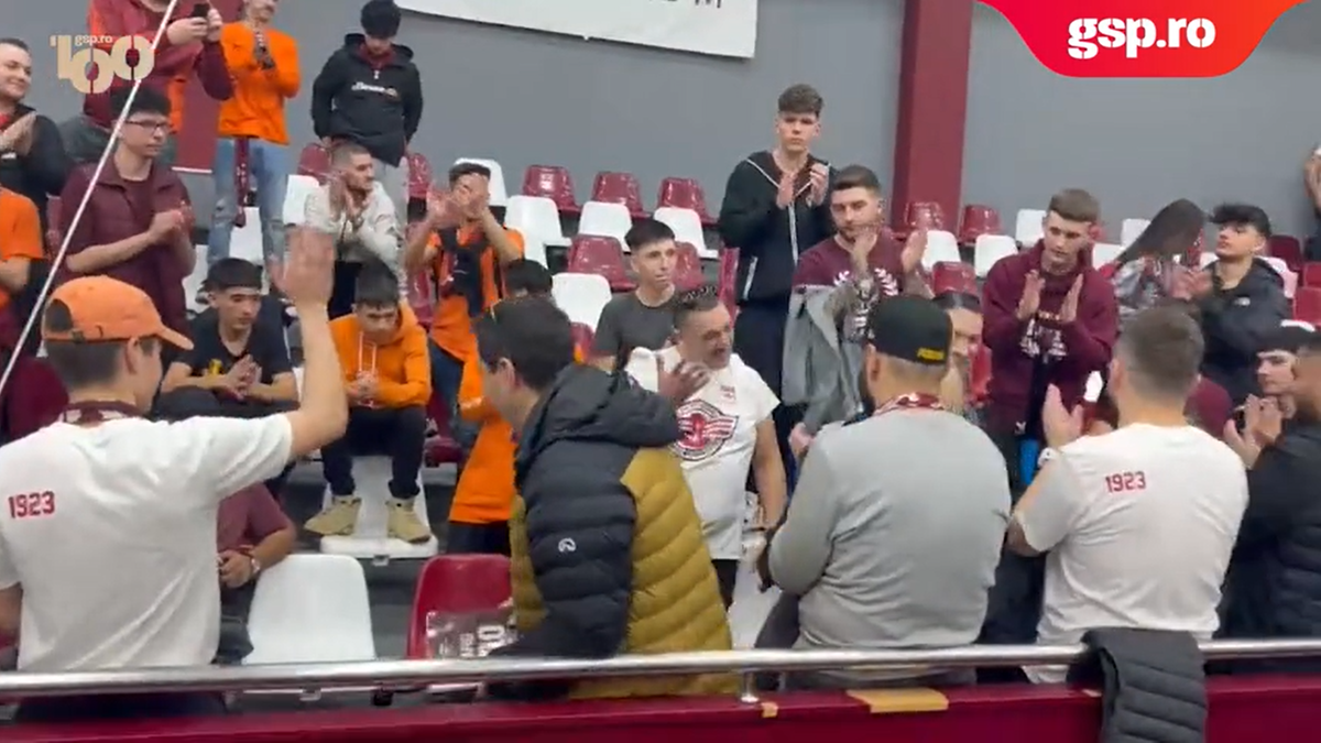 Marea împăcare: Cristina Neagu, în mijlocul galeriei Rapidului » Reporterii GSP au surprins imaginile care nu s-au văzut la TV