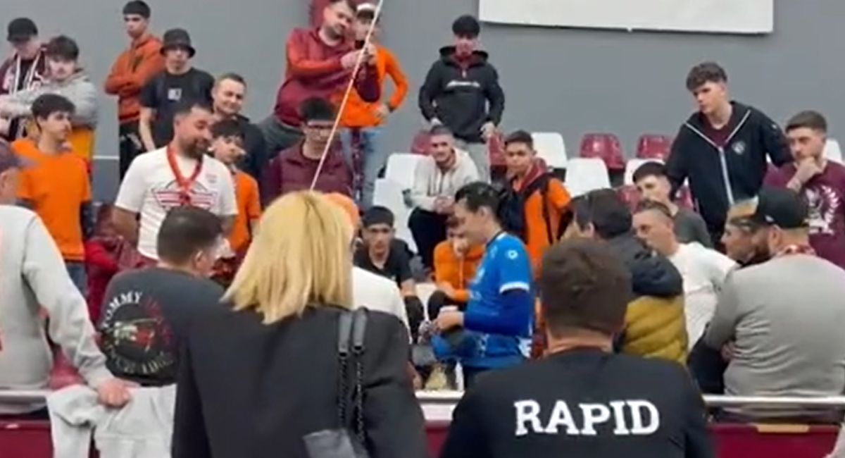 Marea împăcare: Cristina Neagu, în mijlocul galeriei Rapidului » Reporterii GSP au surprins imaginile care nu s-au văzut la TV