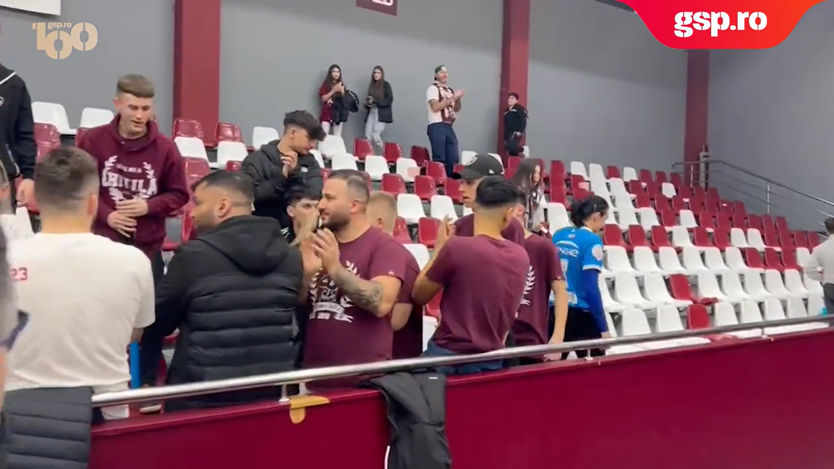 Marea împăcare: Cristina Neagu, în mijlocul galeriei Rapidului » Reporterii GSP au surprins imaginile care nu s-au văzut la TV