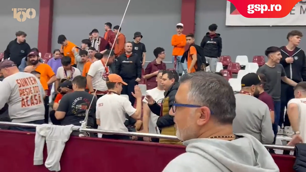 Marea împăcare: Cristina Neagu, în mijlocul galeriei Rapidului » Reporterii GSP au surprins imaginile care nu s-au văzut la TV