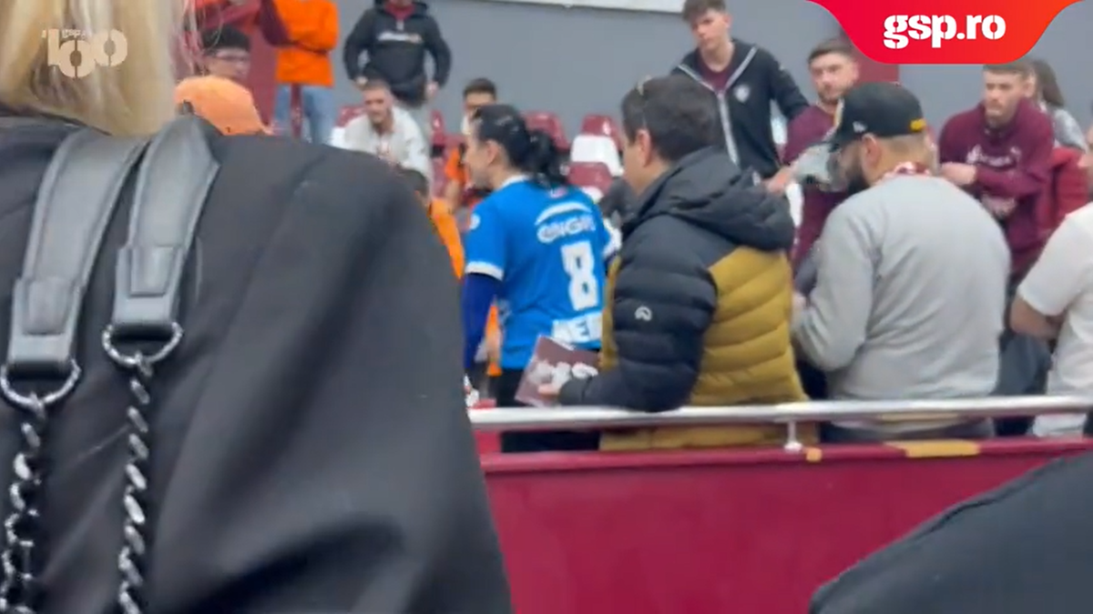 Marea împăcare: Cristina Neagu, în mijlocul galeriei Rapidului » Reporterii GSP au surprins imaginile care nu s-au văzut la TV