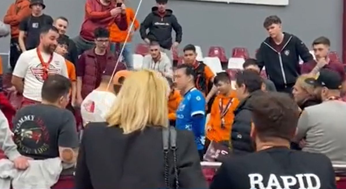 Marea împăcare: Cristina Neagu, în mijlocul galeriei Rapidului » Reporterii GSP au surprins imaginile care nu s-au văzut la TV