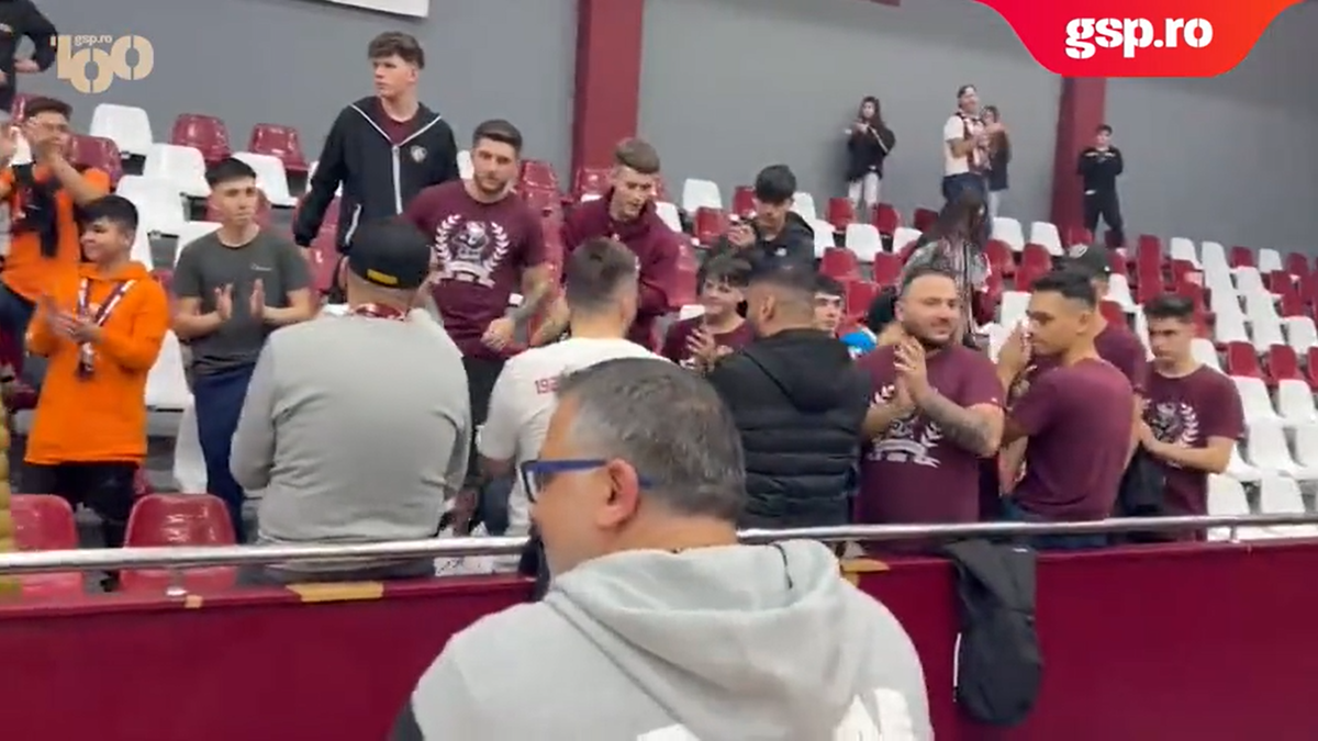 Marea împăcare: Cristina Neagu, în mijlocul galeriei Rapidului » Reporterii GSP au surprins imaginile care nu s-au văzut la TV