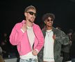 Ionuț Andei Radu, alături de Valentino Lazaro (Torino), la lansarea colecției PDF la Menswear Fall Winter 2025 la Milano / Foto: Imago