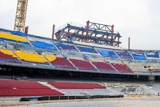 Noul Camp Nou prinde contur. Foto: Facebook