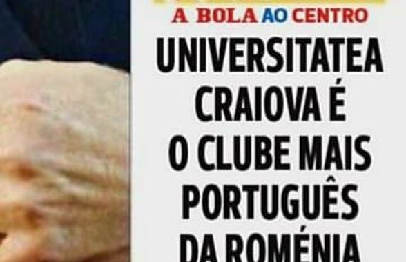 Universitatea Craiova, material dedicat pe trei pagini în A Bola: „Cel mai portughez club din România”