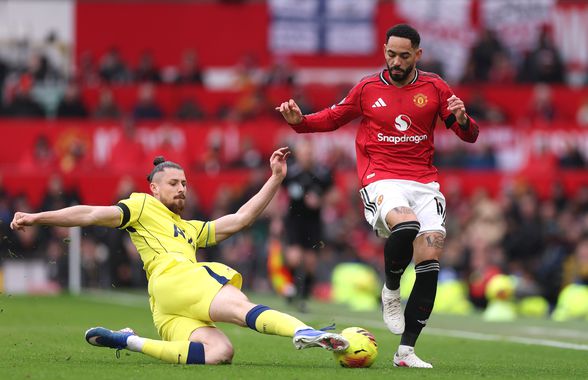 Radu Drăgușin n-a putut opri „tăvălugul” lui Manchester United » Românul a prins aproape 70 de minute