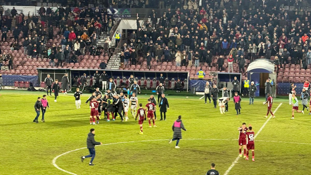 Cristiano Bergodi a făcut scandal la finalul meciului dintre CFR Cluj și U Cluj