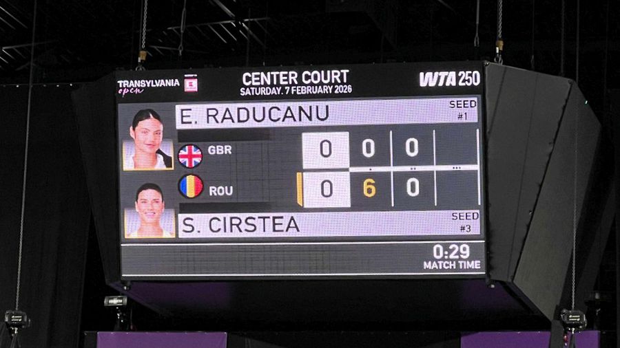 Sorana Cîrstea – Emma Răducanu, finala Transylvania Open » Meciul a fost reluat, după intervenția medicului! Toate detaliile de la reporterul GSP