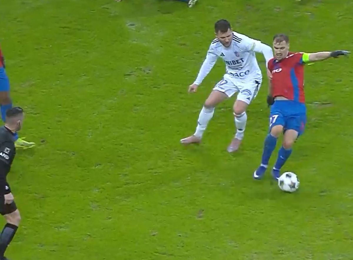Darius Olaru a cerut penalty în FCSB - Botoșani