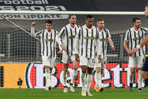 Juventus sărbătorind golul marcat de Morata din penalty FOTO Imago
