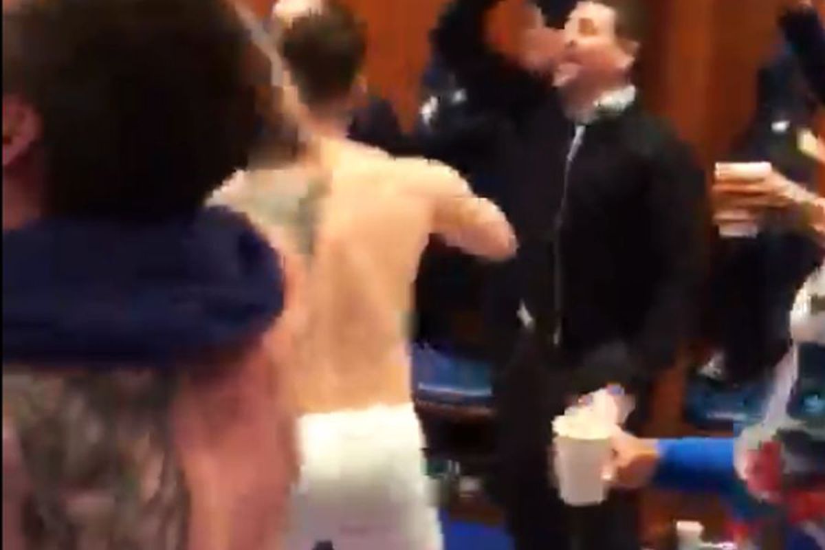 VIDEO Momente senzaționale în vestiarul lui Rangers » Steven Gerrard și Ianis Hagi s-au dezlănțuit!