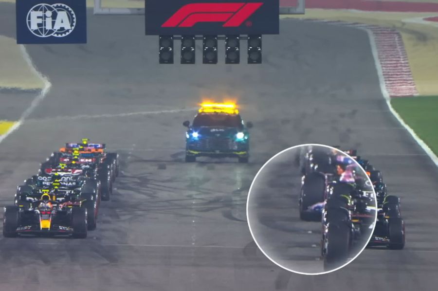 Ocon nu a poziționat monopostul cum trebuie pe grila de start // sursă foto: captură F1 TV Uluitor » 0,4 secunde și 0,1 km/h au făcut să fie PEDEPSIT de 3 ori în aceeași cursă!