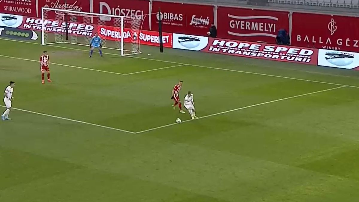 Claudiu Petrila, în Sepsi - CFR Cluj // FOTO: Captură DigiSport