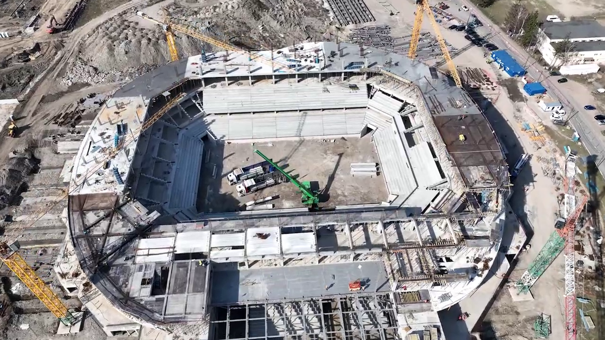 Imagini impresionante cu noua Sală Polivalentă de 72 de milioane de euro!