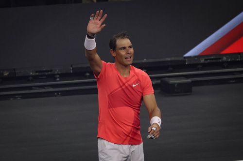 Rafael Nadal la finalul partidei din Las Vegas FOTO Imago Images