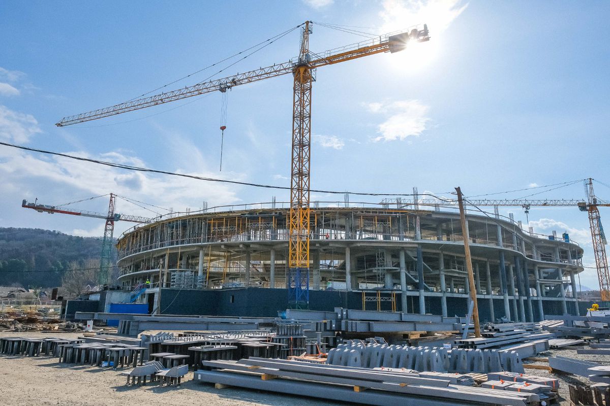 Imagini impresionante cu noua Sală Polivalentă de 72 de milioane de euro!