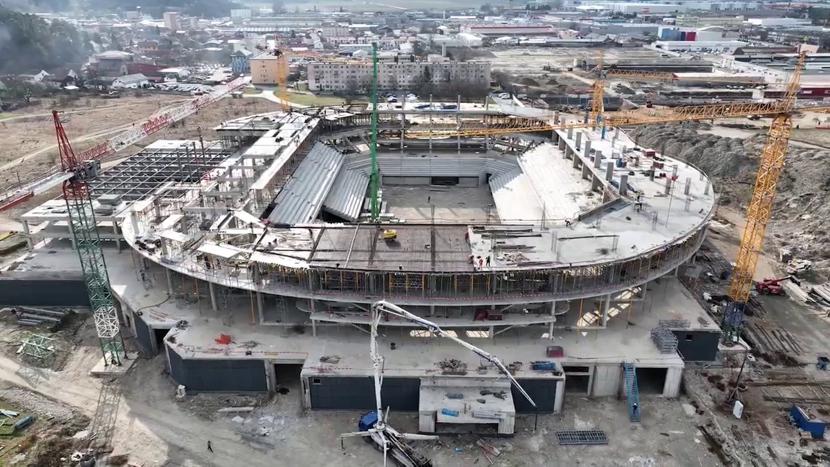 Imagini impresionante cu noua Sală Polivalentă de 72 de milioane de euro!