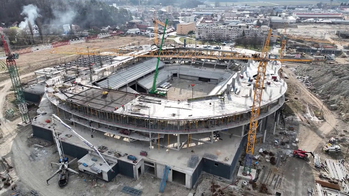 Imagini impresionante cu noua Sală Polivalentă de 72 de milioane de euro!