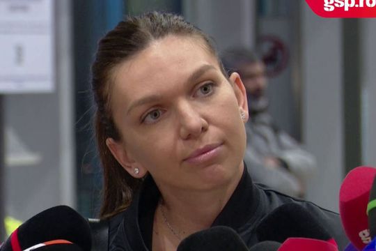 Simona Halep, la revenirea în România