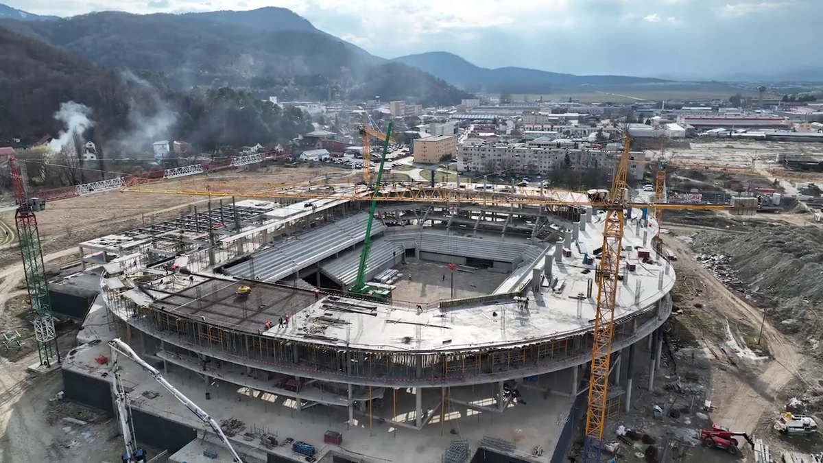 Imagini impresionante cu noua Sală Polivalentă de 72 de milioane de euro!