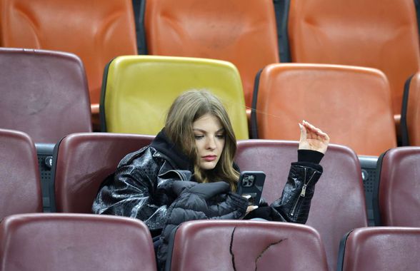 A atras toate privirile la FCSB - Lyon » Cum a fost surprinsă iubita marelui absent