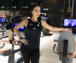 Larisa Boțog în sala de fitness AI FOTO: Ionuț Iordache (GSP)