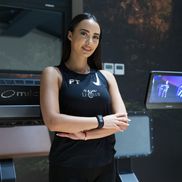 Larisa Boțog în sala de fitness AI FOTO: Ionuț Iordache (GSP)