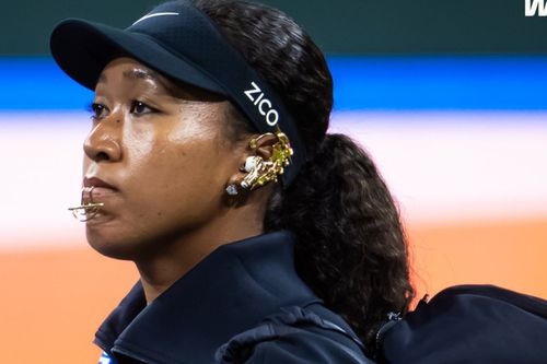 Naomi Osaka intrând pe teren la Indian Wells FOTO WTA