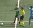Internaționalul de juniori Troy Tomșa este eliminat și îi bagă mâinile în gât arbitrului