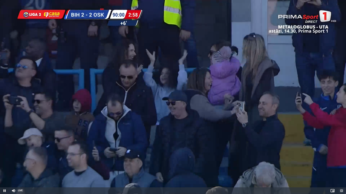 FC Bihor s-a calificat în play-off-ul Ligii 2 // foto: capturi Prima Sport